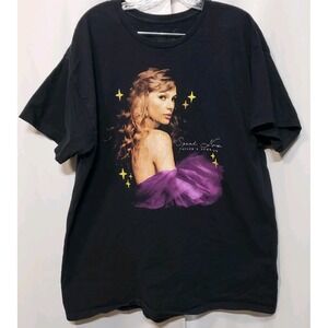 Taylor Swift Shirt Mens XL Black Speak Now Taylor's Version Graphic Tee